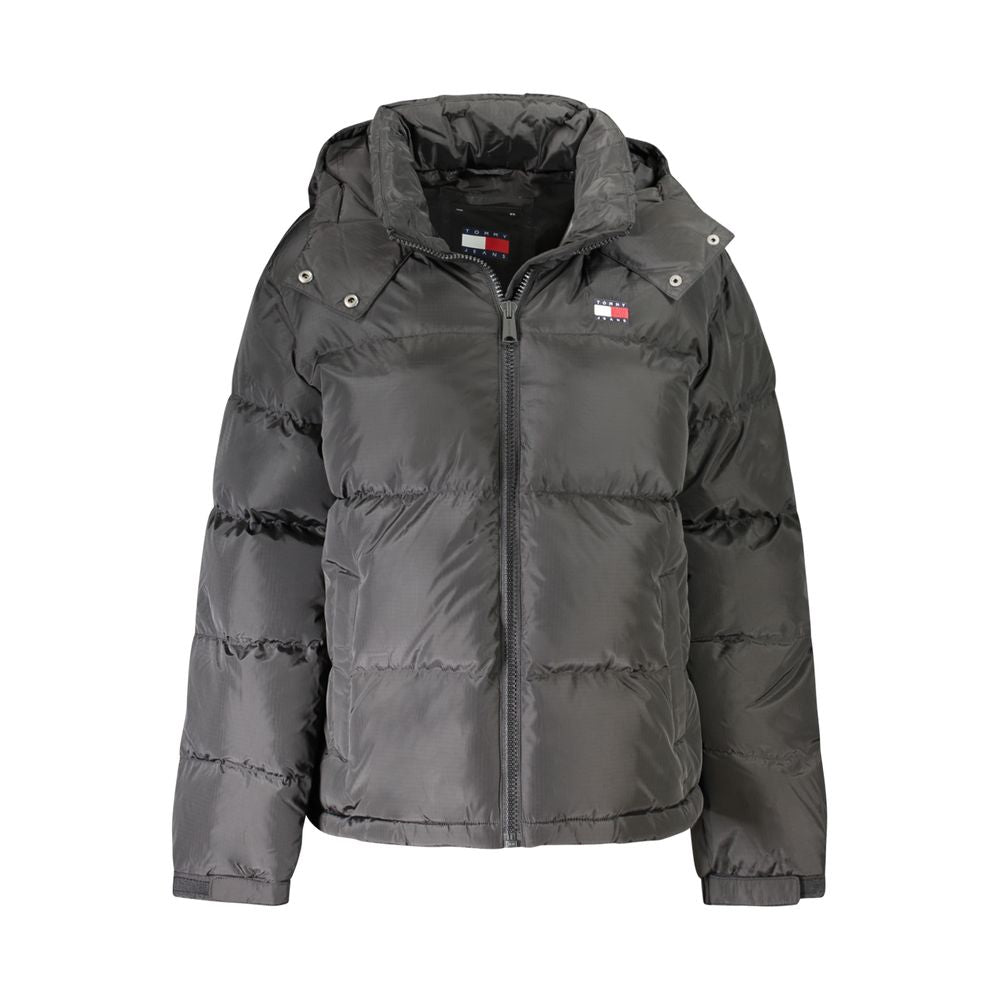 Tommy Hilfiger Women's Black Polyester Full-Length Jacket