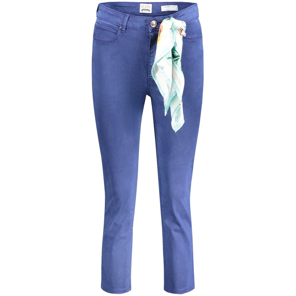 Guess Jeans Women's Blue Cotton Skinny Jeans