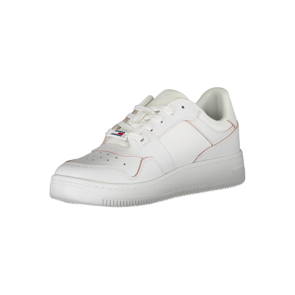 Tommy Hilfiger Women's White Leather Sneakers