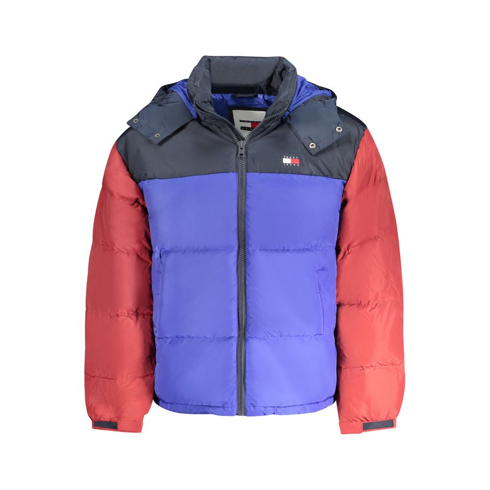 Tommy Hilfiger Men's Blue Polyester Full-Length Jacket