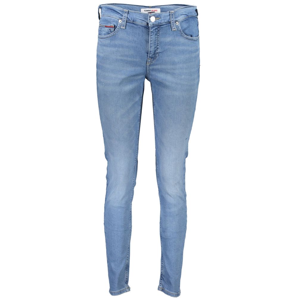 Tommy Hilfiger Women's Blue Cotton Skinny Jeans