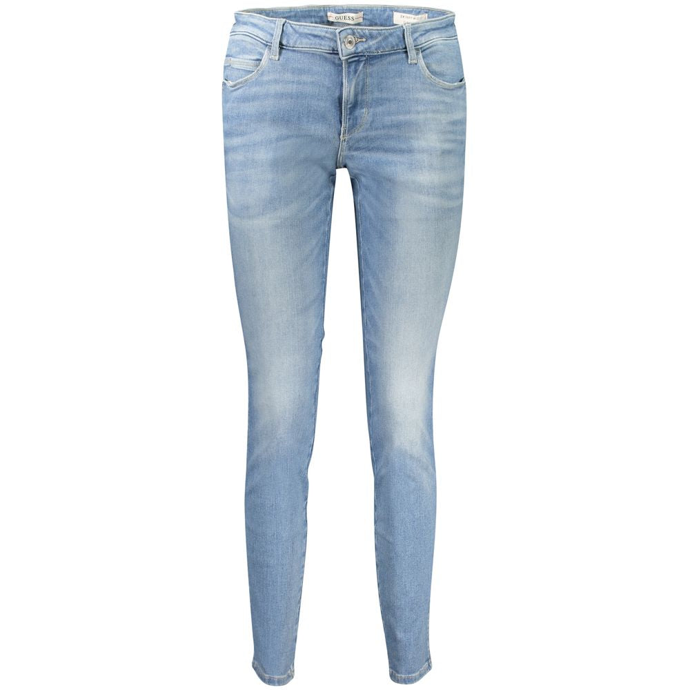 Guess Jeans Skinny Mid Women's Blue Cotton Skinny Jeans