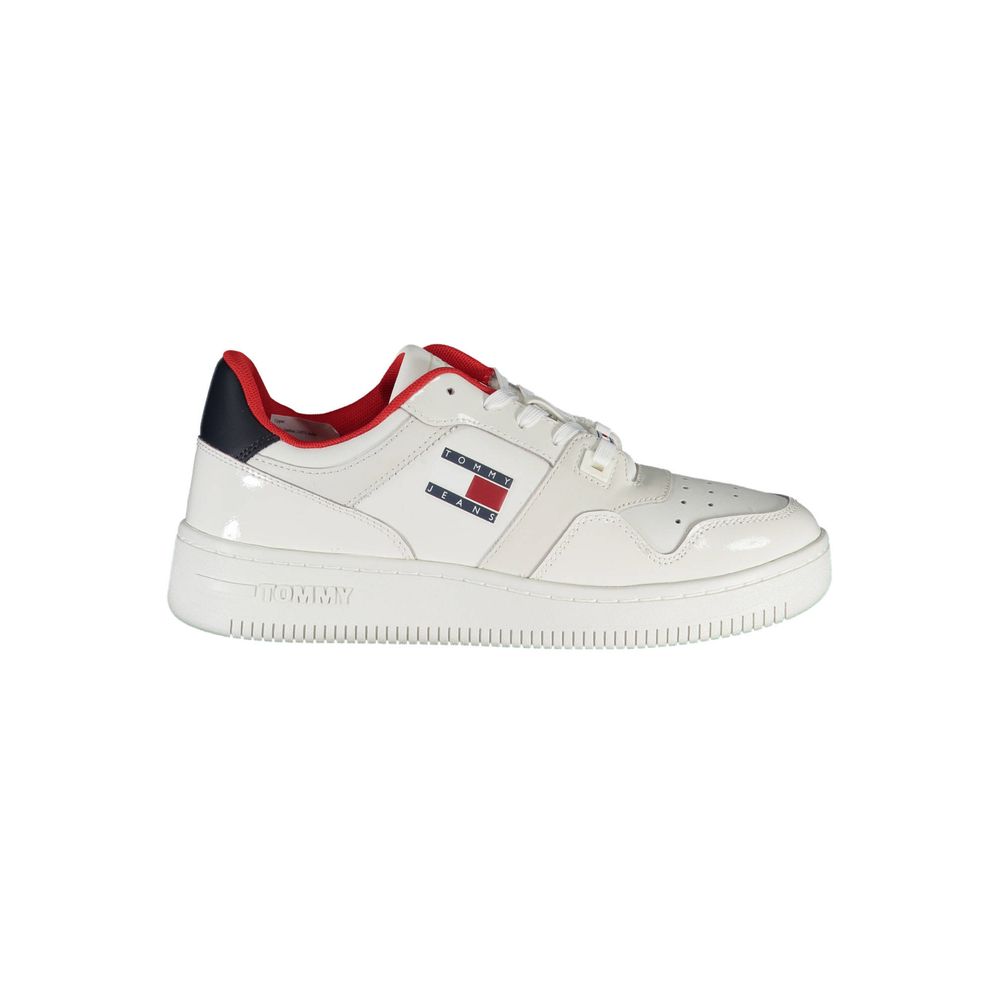 Tommy Hilfiger Women's White Leather Sneakers