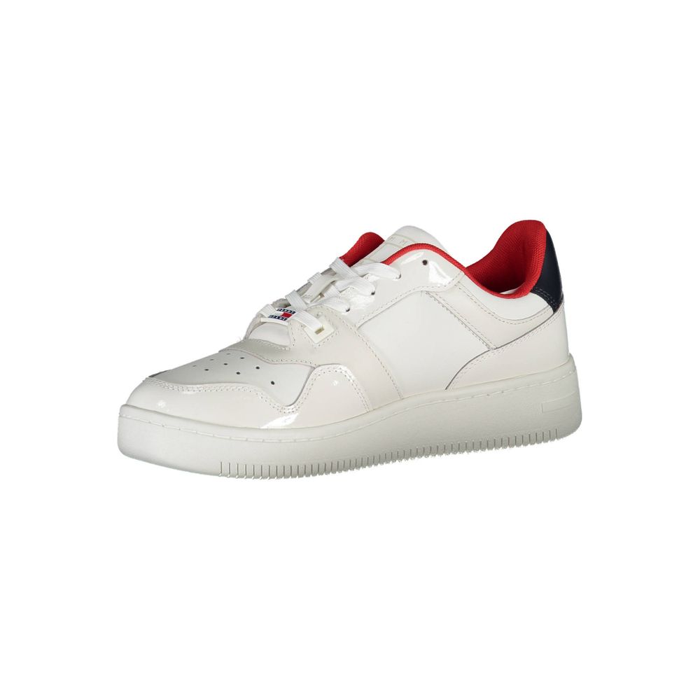 Tommy Hilfiger Women's White Leather Sneakers