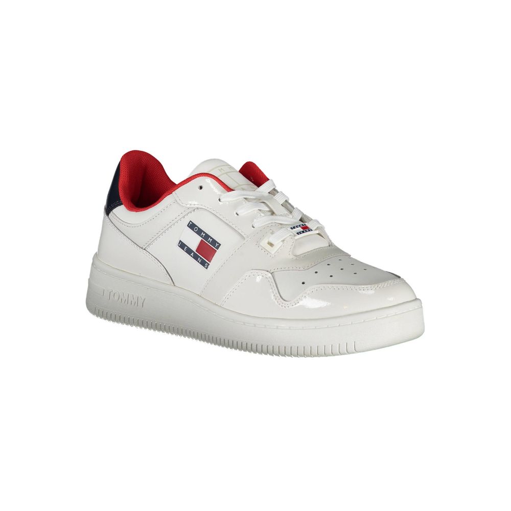 Tommy Hilfiger Women's White Leather Sneakers