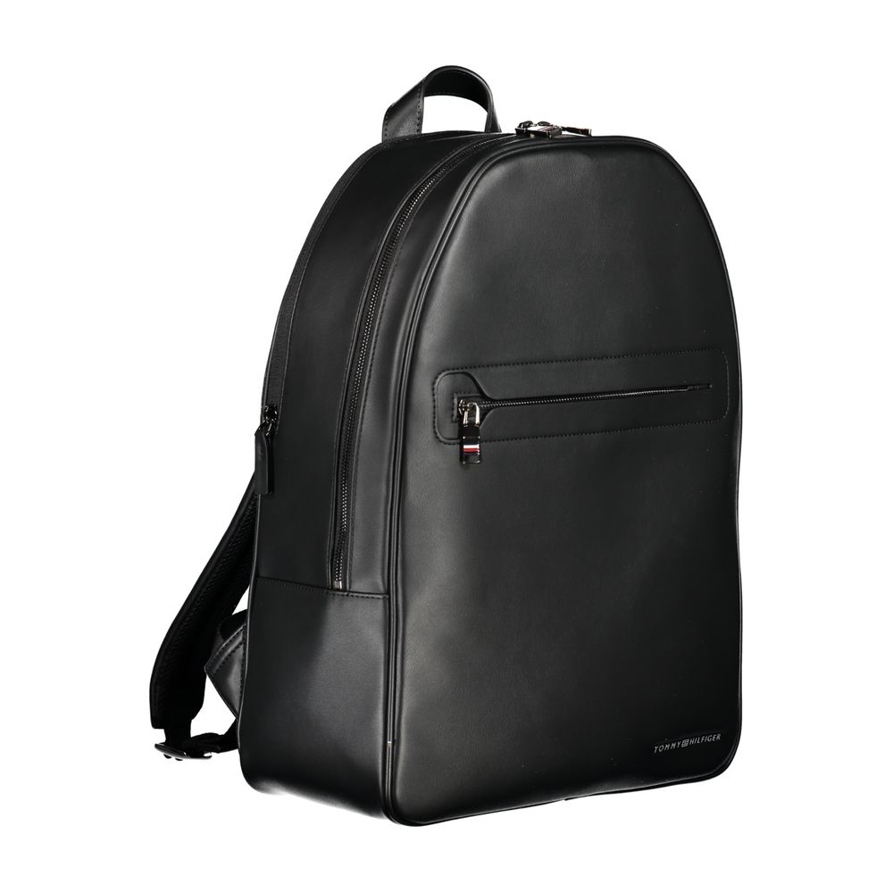 Tommy Hilfiger Men's Black Polyurethane Backpack - image 3