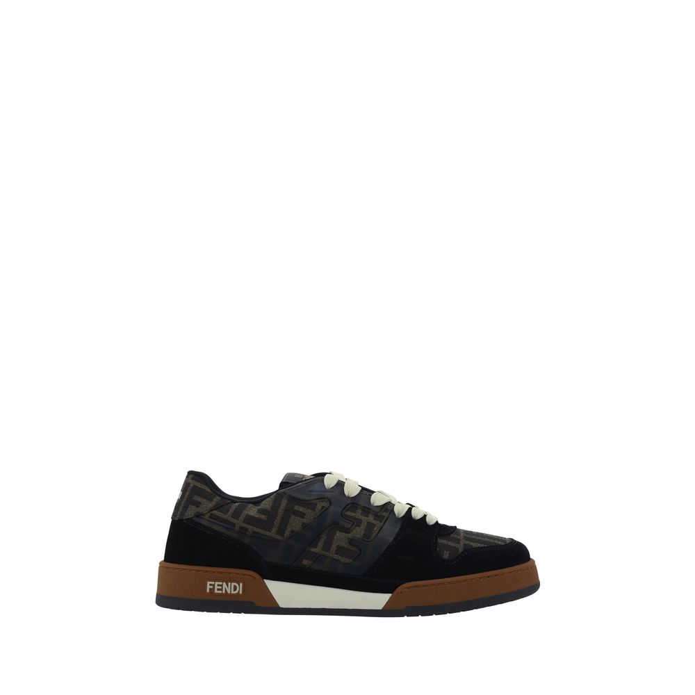Fendi Men's Multicolor Calf Leather Low-Top Sneakers
