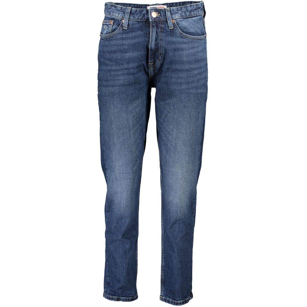 Tommy Hilfiger Women's Blue Cotton Slim-Fit Jeans
