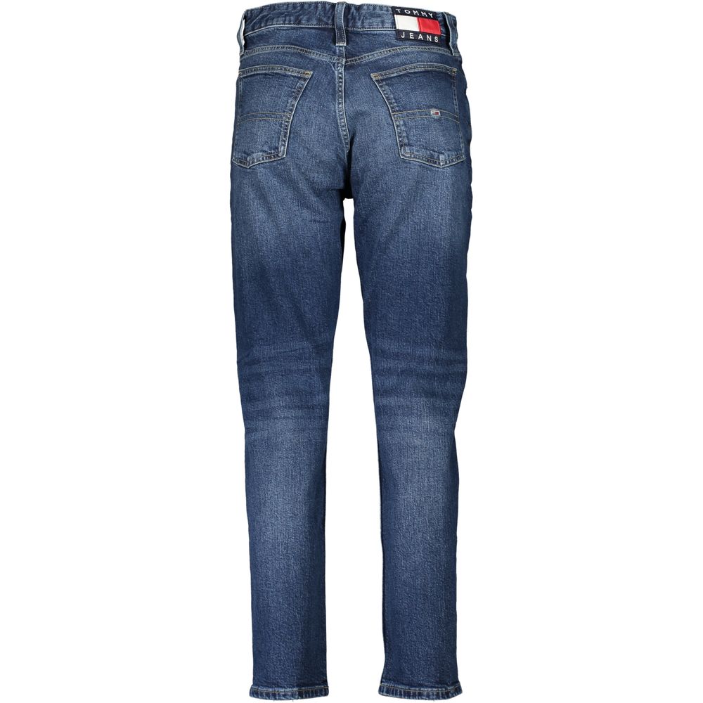 Tommy Hilfiger Women's Blue Cotton Slim-Fit Jeans