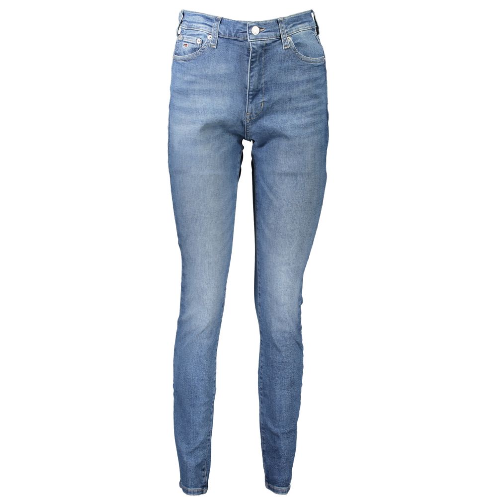 Tommy Hilfiger Women's Blue Cotton Skinny Jeans