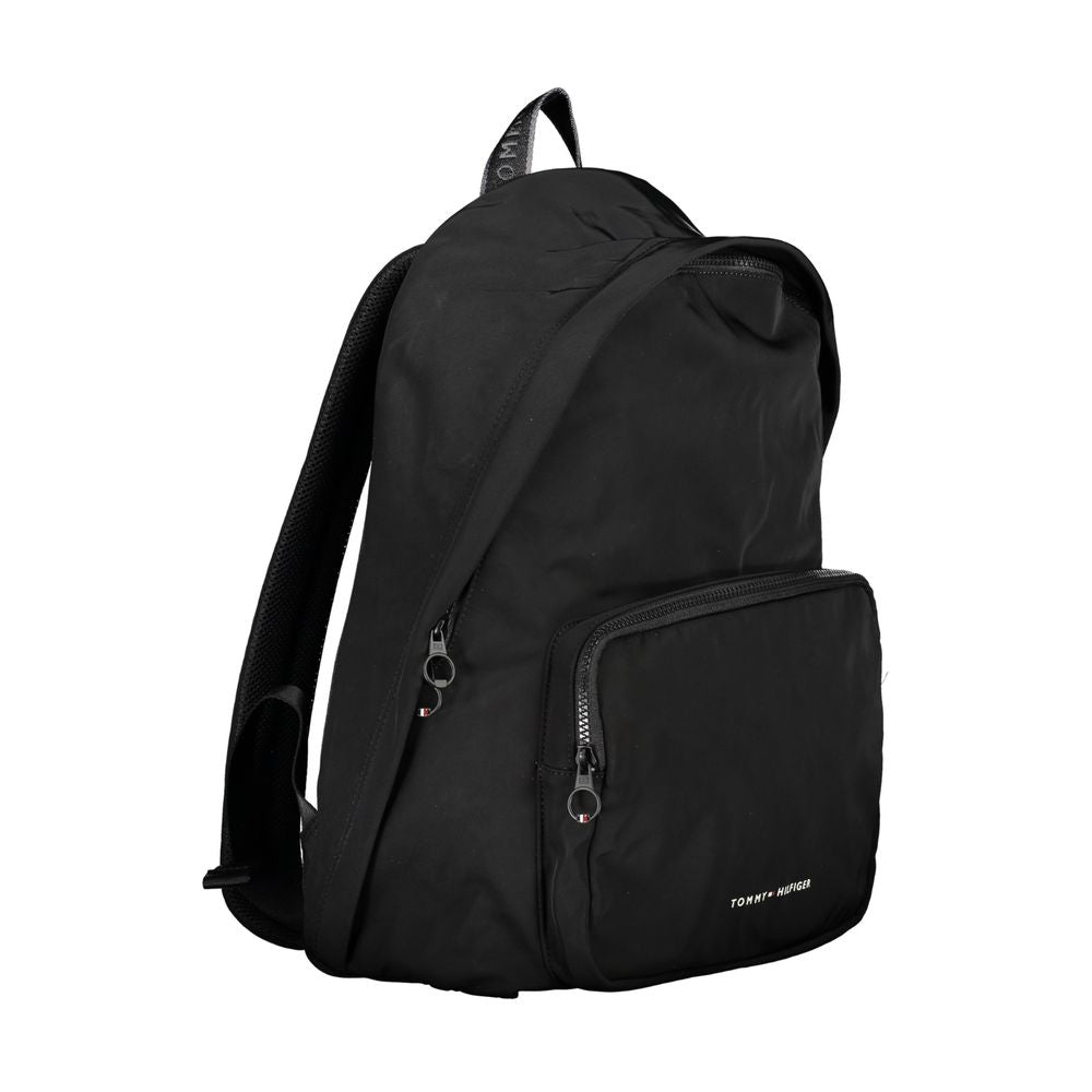 Tommy Hilfiger Men's Black Nylon Logo Backpack - image 3