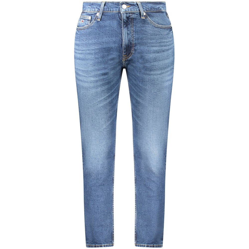 Tommy Hilfiger Men's Blue Polyester Relaxed-Fit Jeans