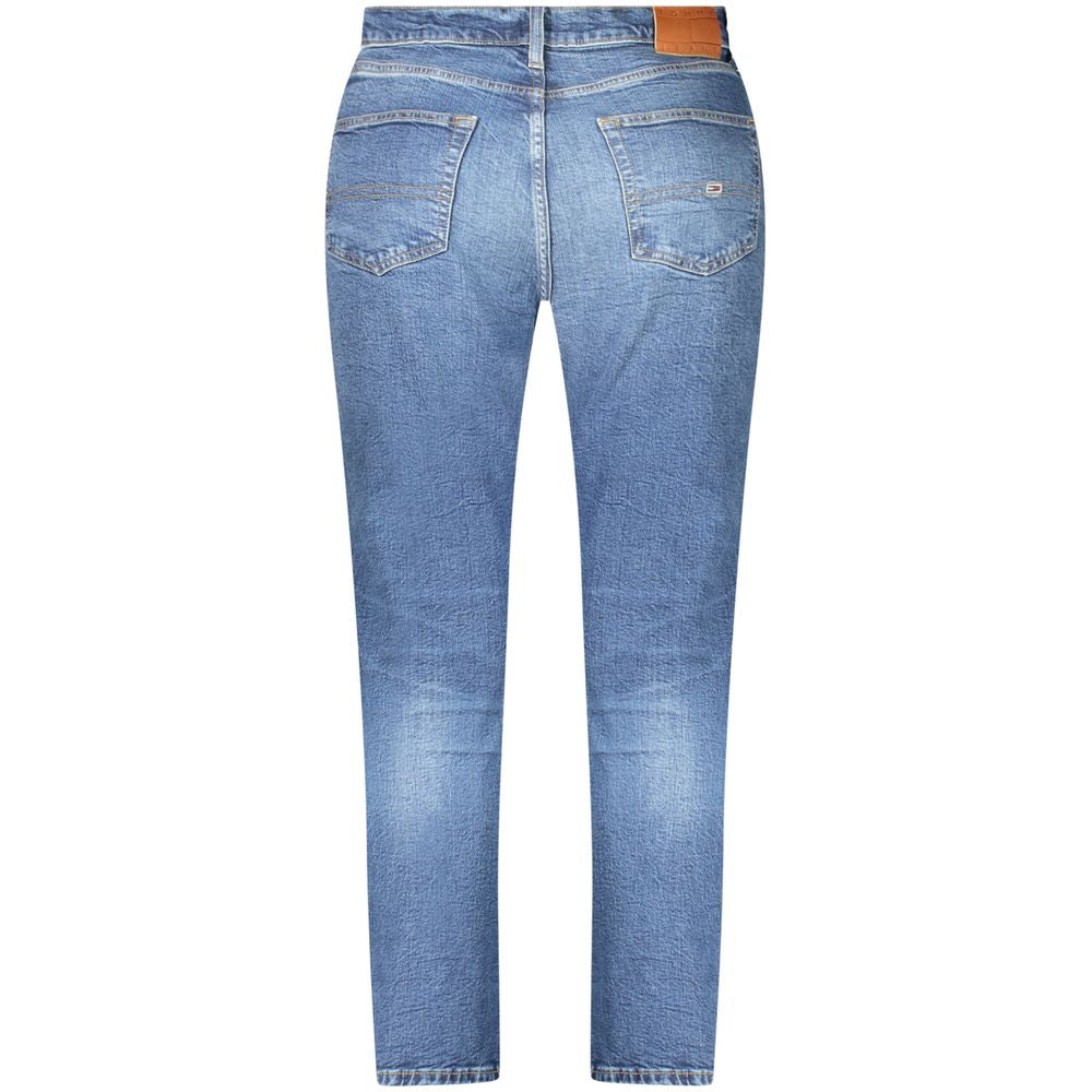 Tommy Hilfiger Men's Blue Polyester Relaxed-Fit Jeans