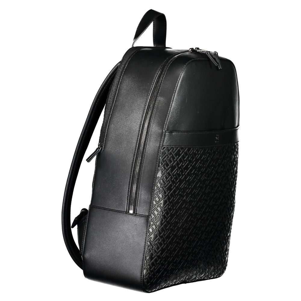Tommy Hilfiger Men's Black Polyethylene Backpack