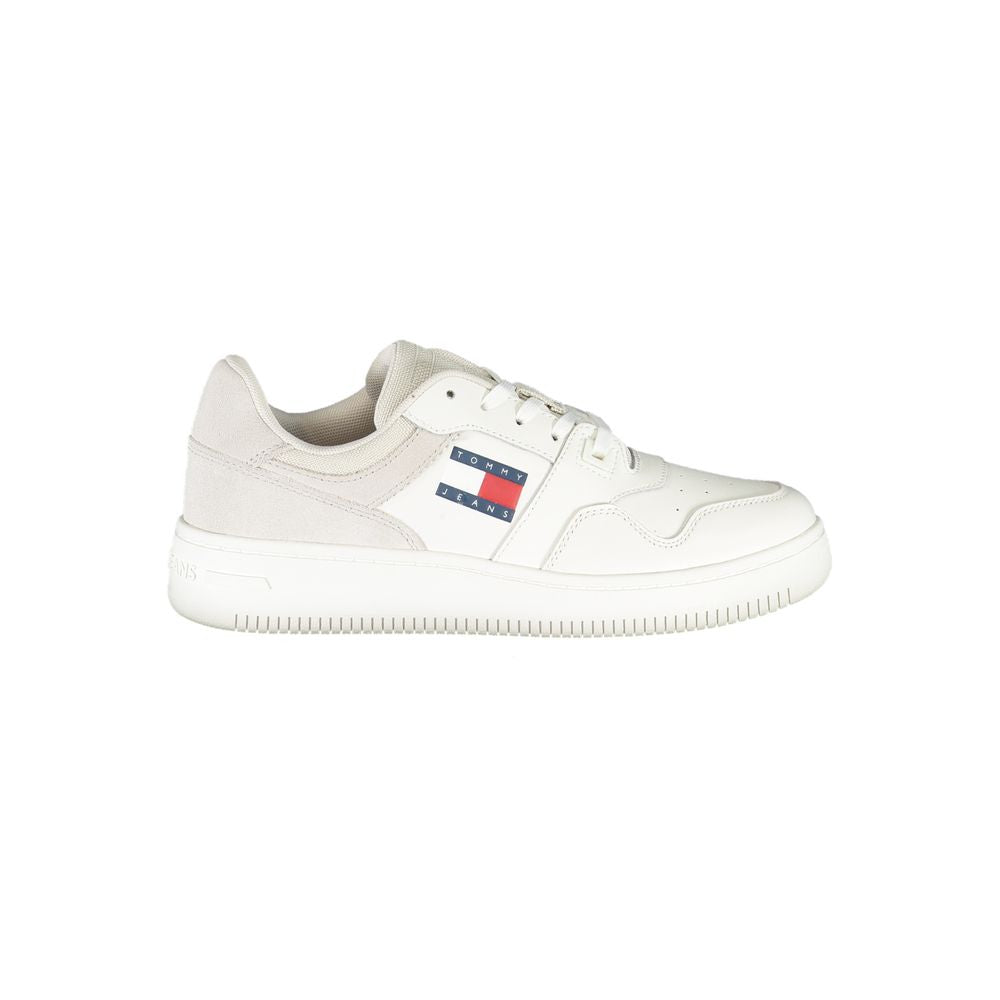 Tommy Hilfiger Women's White Leather Sneakers