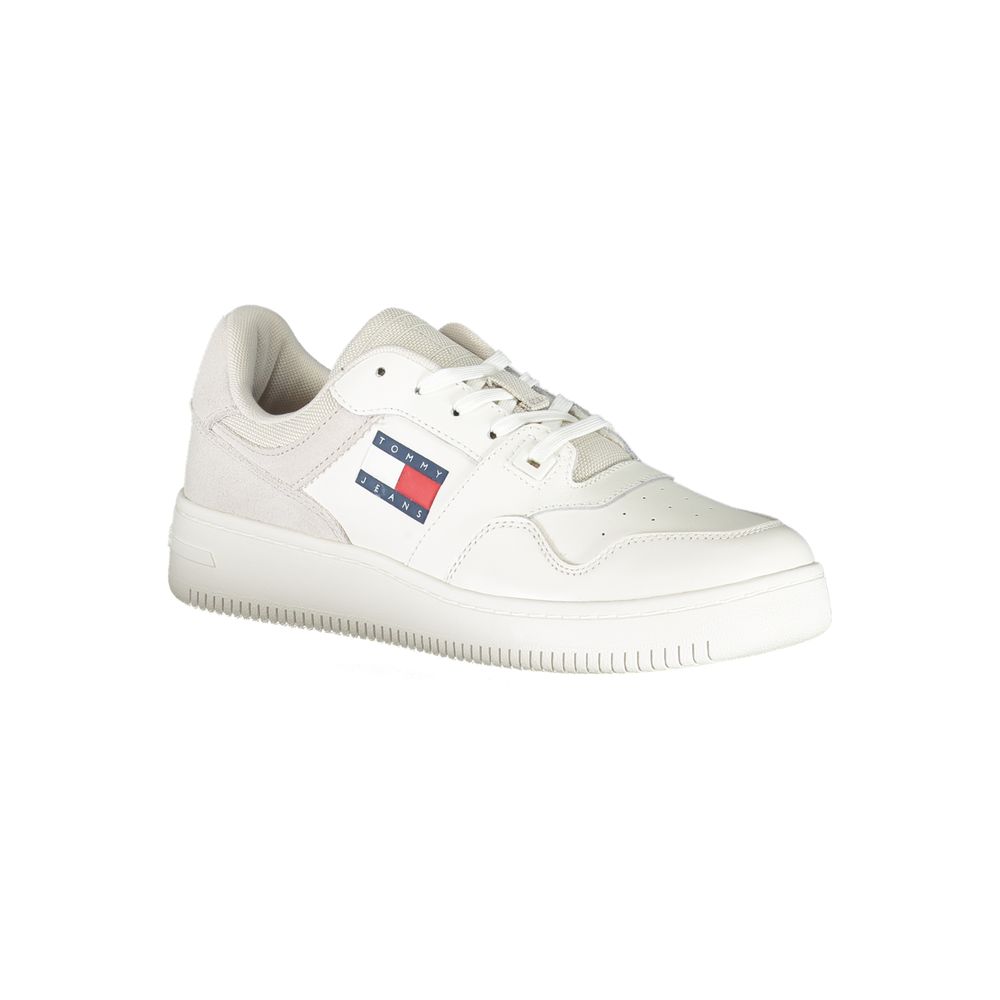 Tommy Hilfiger Women's White Leather Sneakers