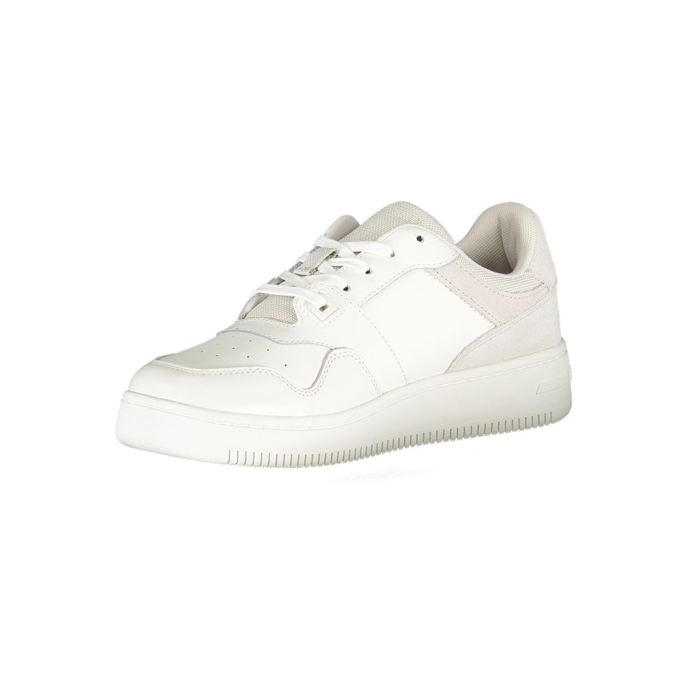 Tommy Hilfiger Women's White Leather Sneakers