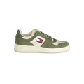 Tommy Hilfiger Men's Green Leather Sneakers