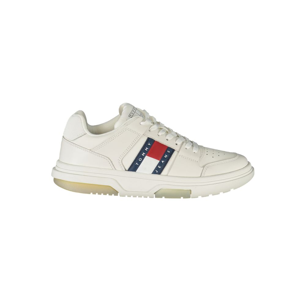 Tommy Hilfiger Women's White Leather Sneakers
