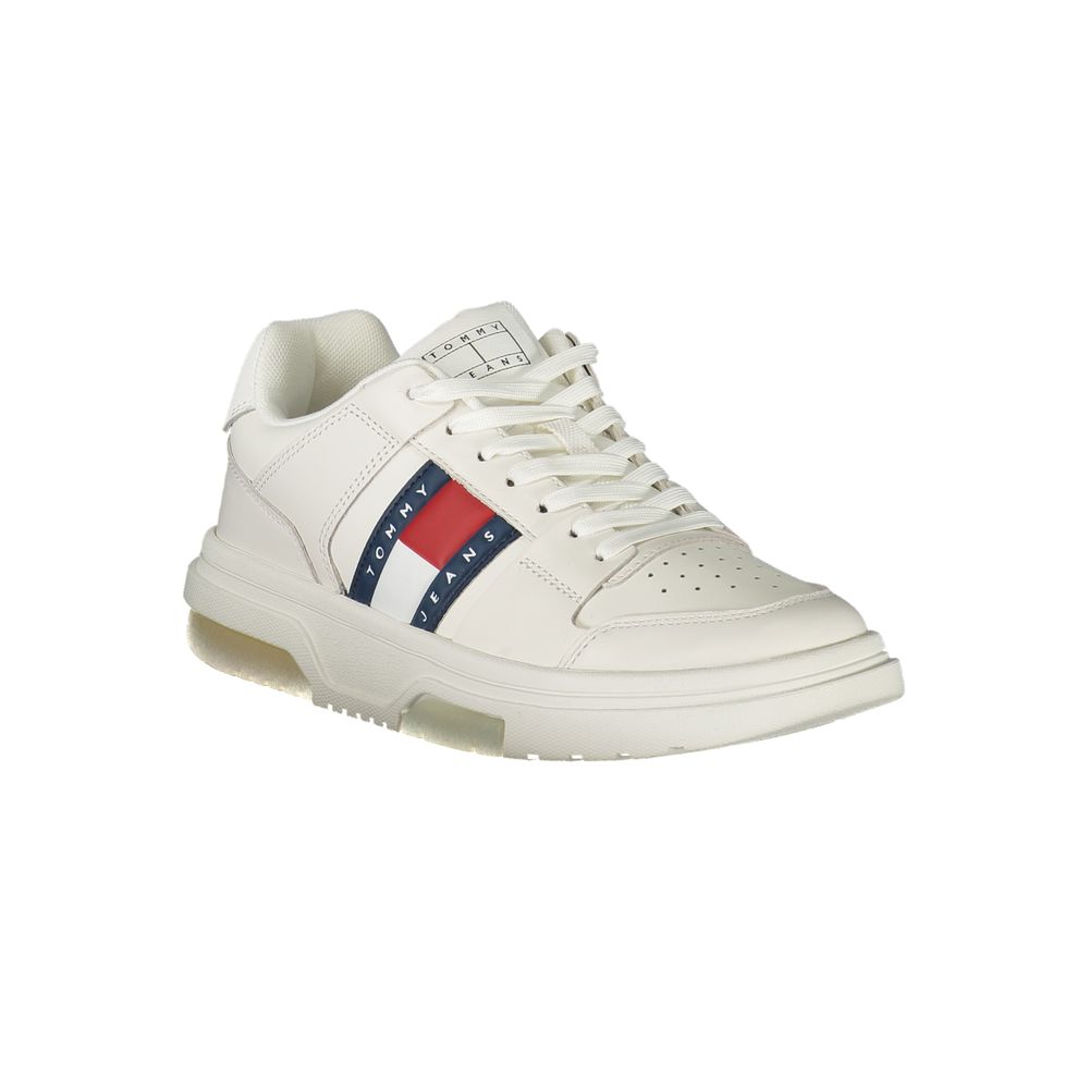 Tommy Hilfiger Women's White Leather Sneakers