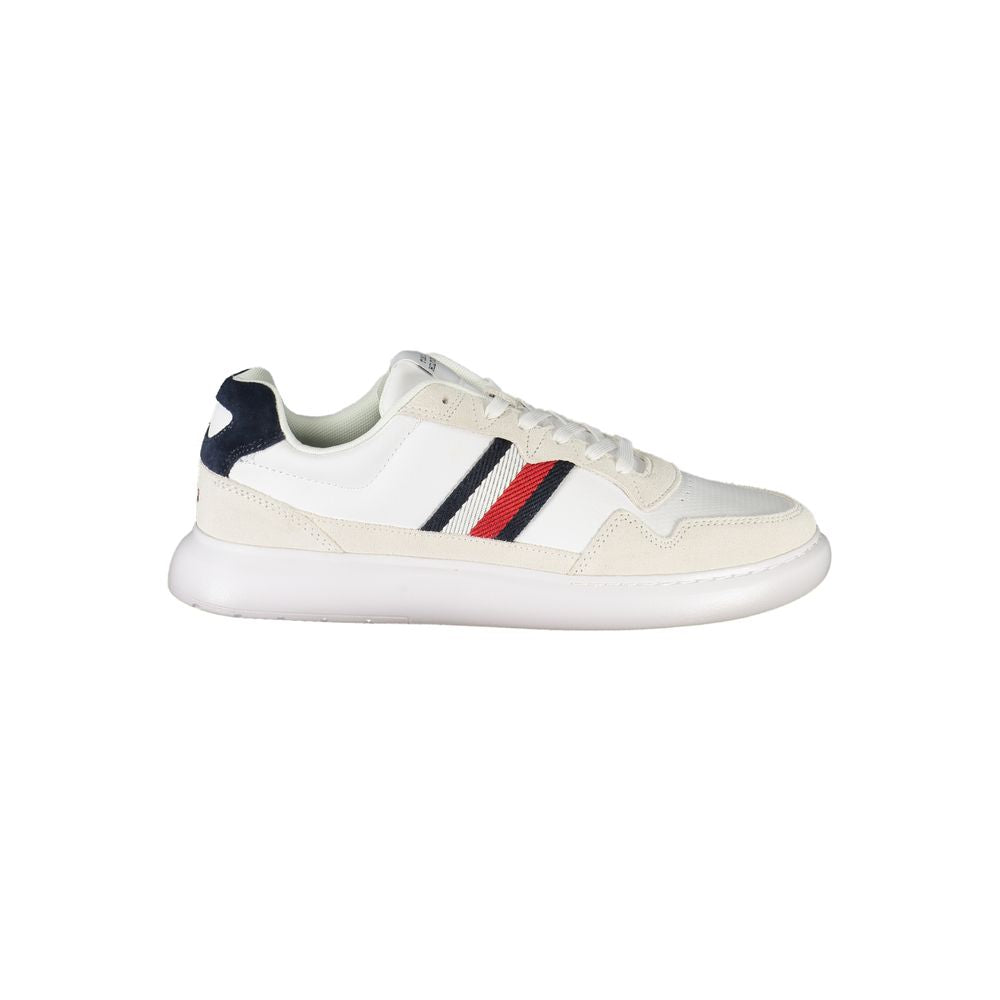 Tommy Hilfiger Men's White Polyurethane Sneakers