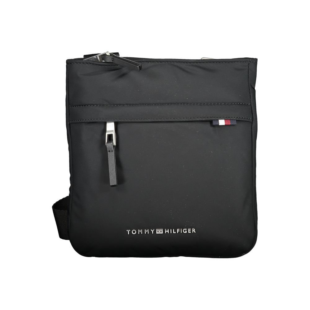 Tommy Hilfiger Men's Black Polyurethane Shoulder Bag