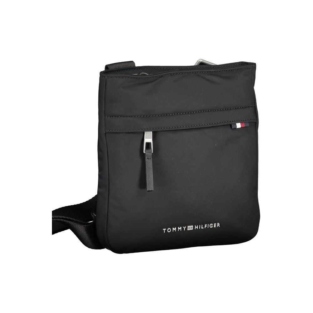 Tommy Hilfiger Men's Black Polyurethane Shoulder Bag