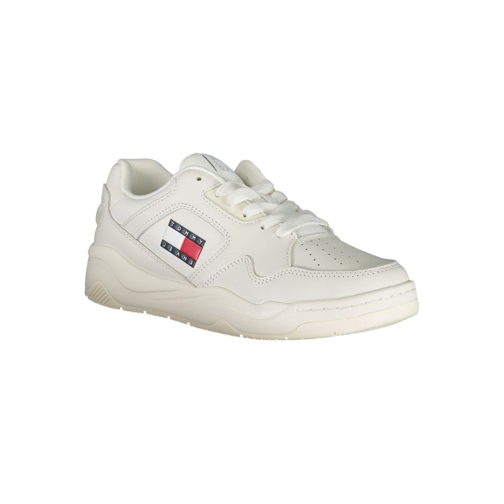 Tommy Hilfiger Women's White Polyurethane Sneakers