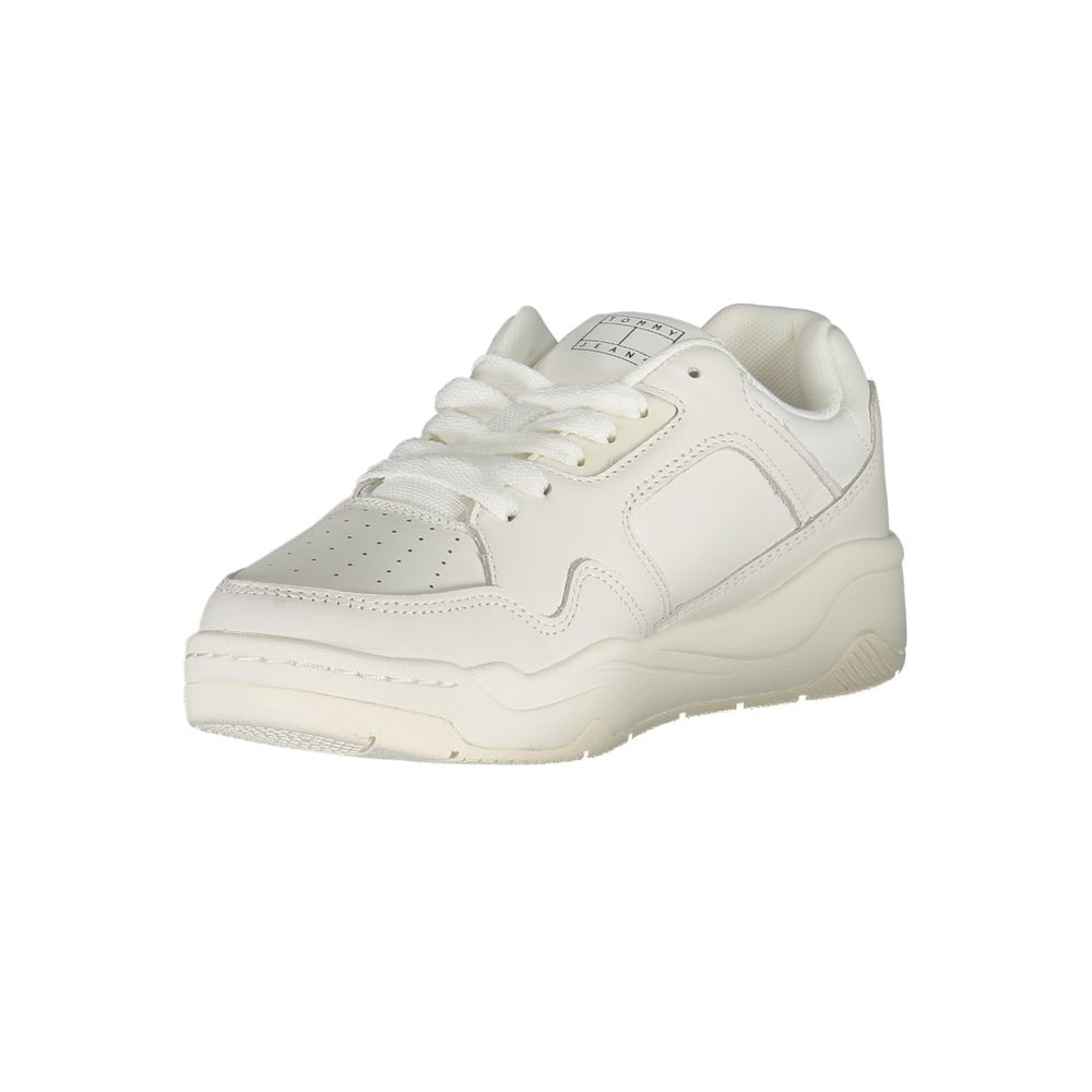Tommy Hilfiger Women's White Polyurethane Sneakers