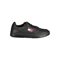 Tommy Hilfiger Men's Black Polyurethane Sneakers