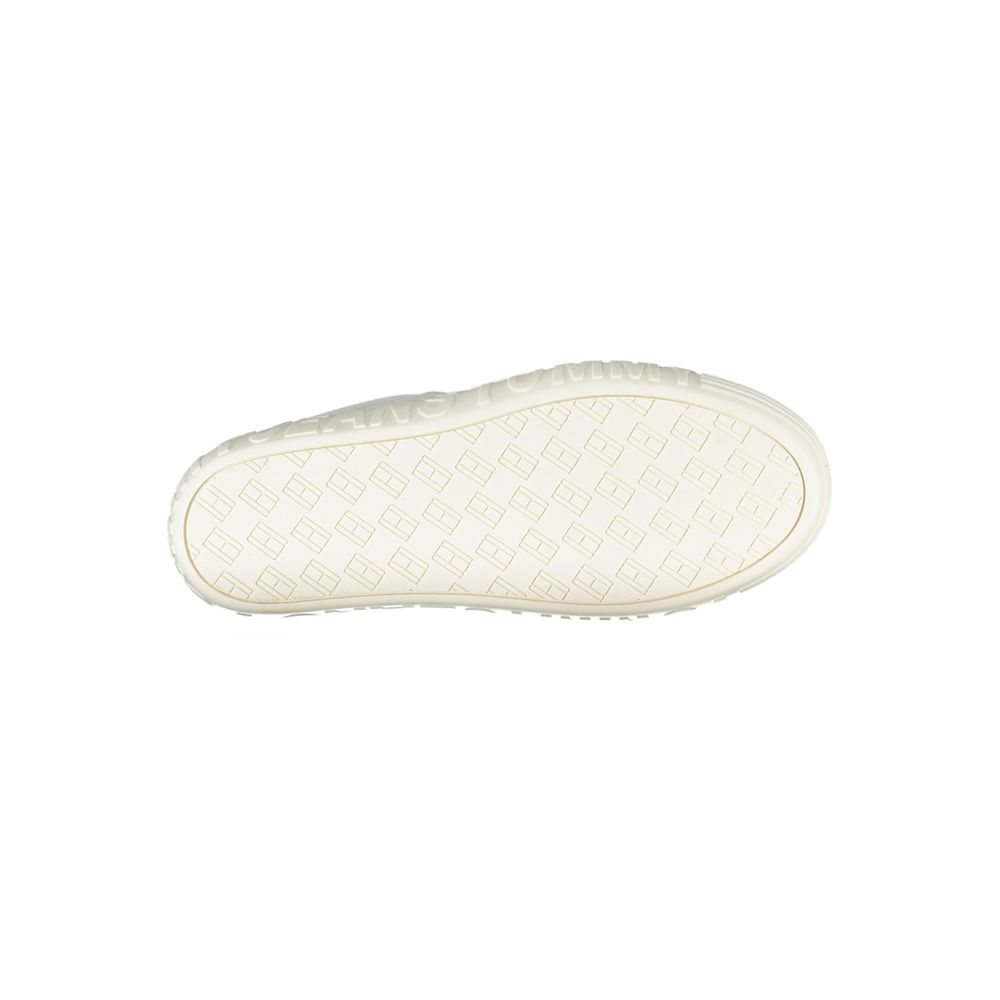 Tommy Hilfiger Women's White Leather Sneakers