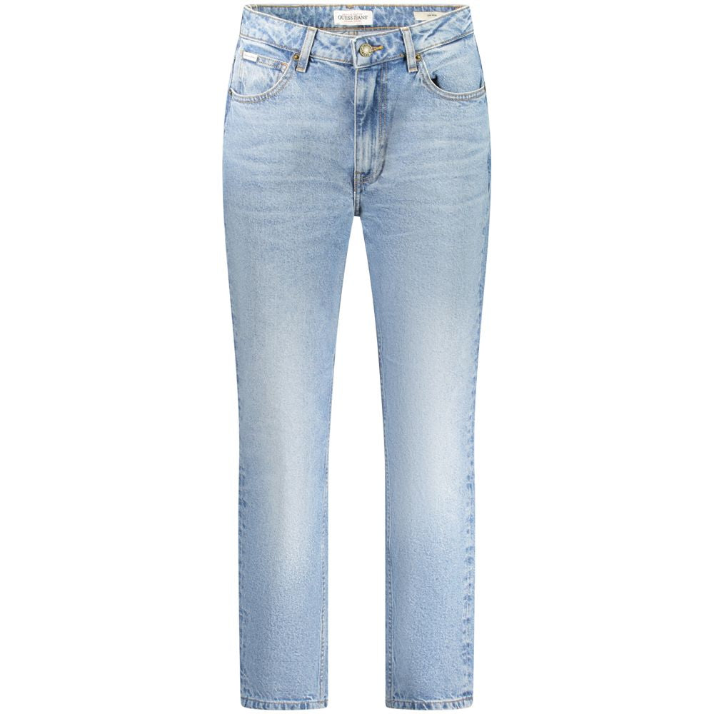 Guess Jeans Women's Blue Cotton Mom Jeans