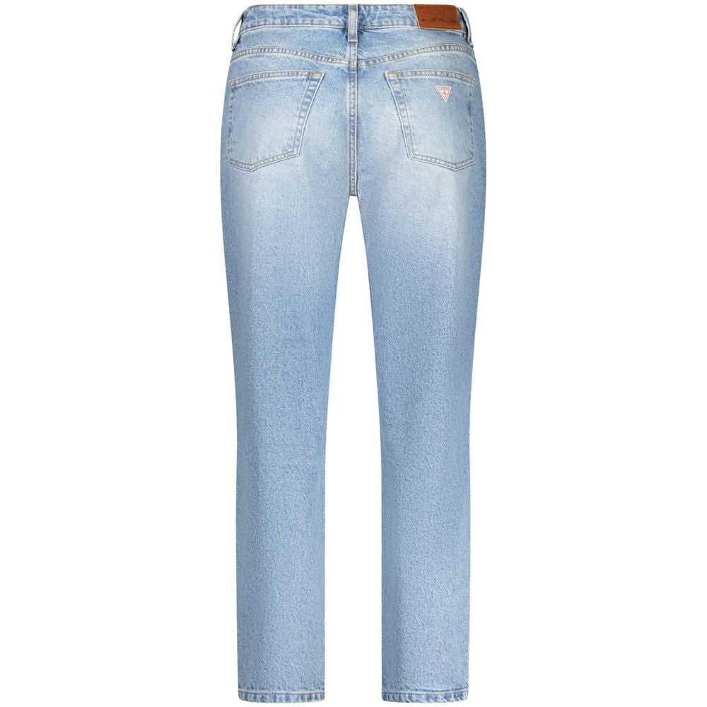 Guess Jeans Women's Blue Cotton Mom Jeans