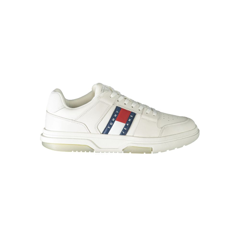 Tommy Hilfiger Men's White Polyurethane Sneakers