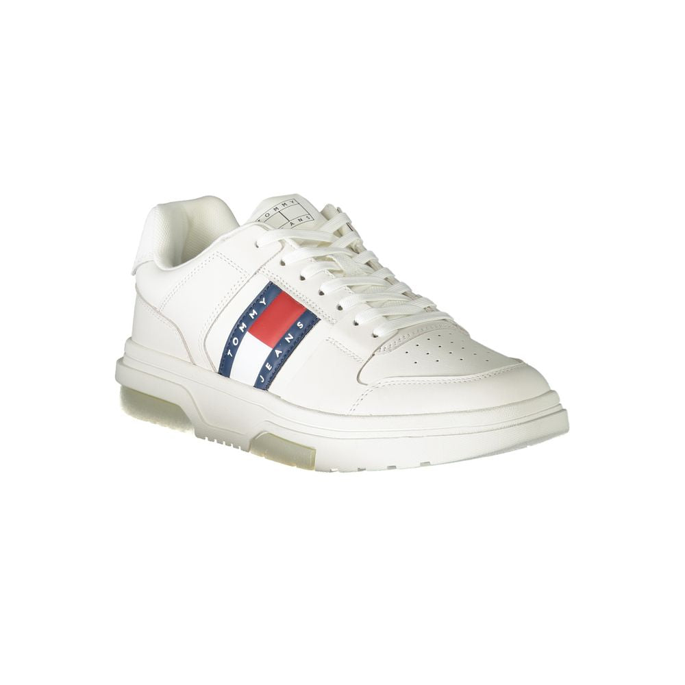 Tommy Hilfiger Men's White Polyurethane Sneakers