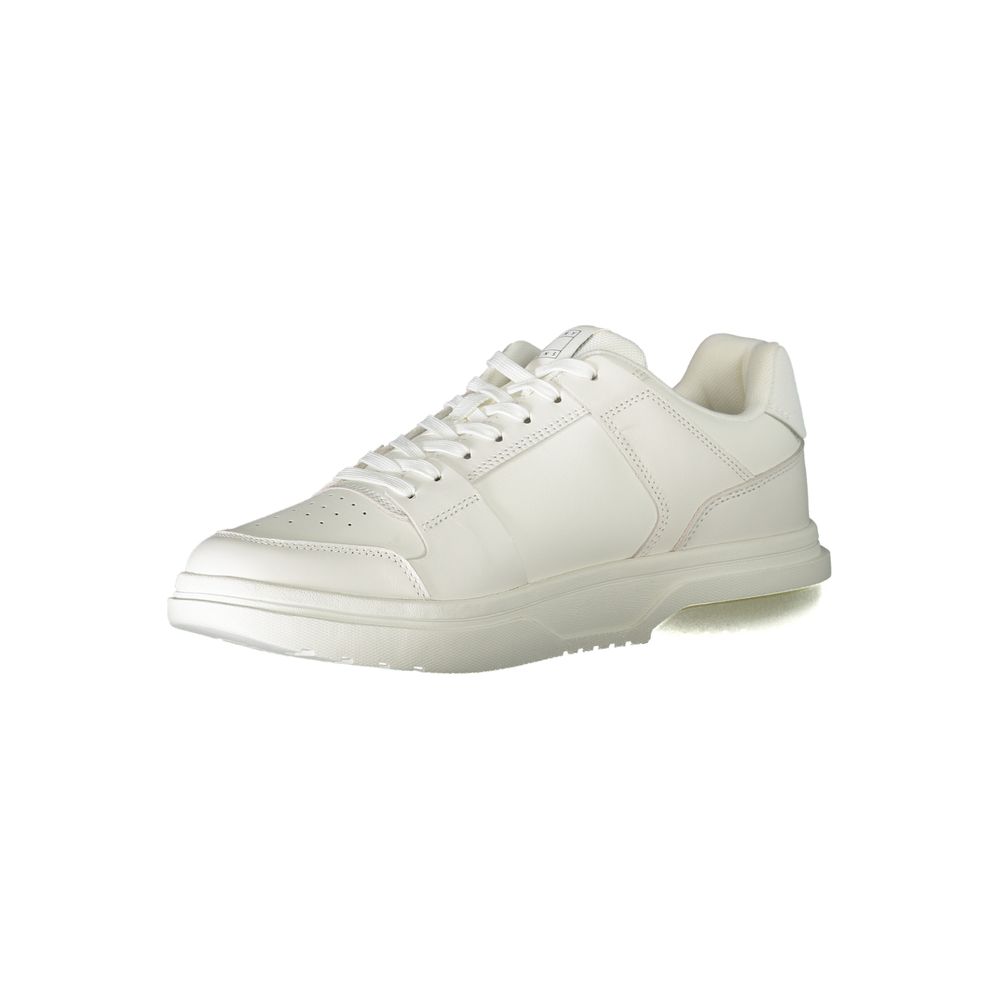 Tommy Hilfiger Men's White Polyurethane Sneakers