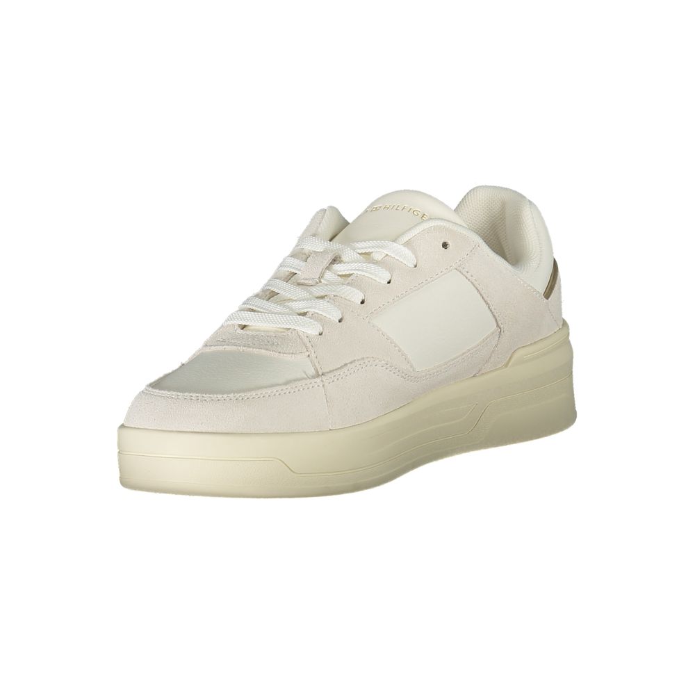 Tommy Hilfiger Women's White Polyurethane Sneakers