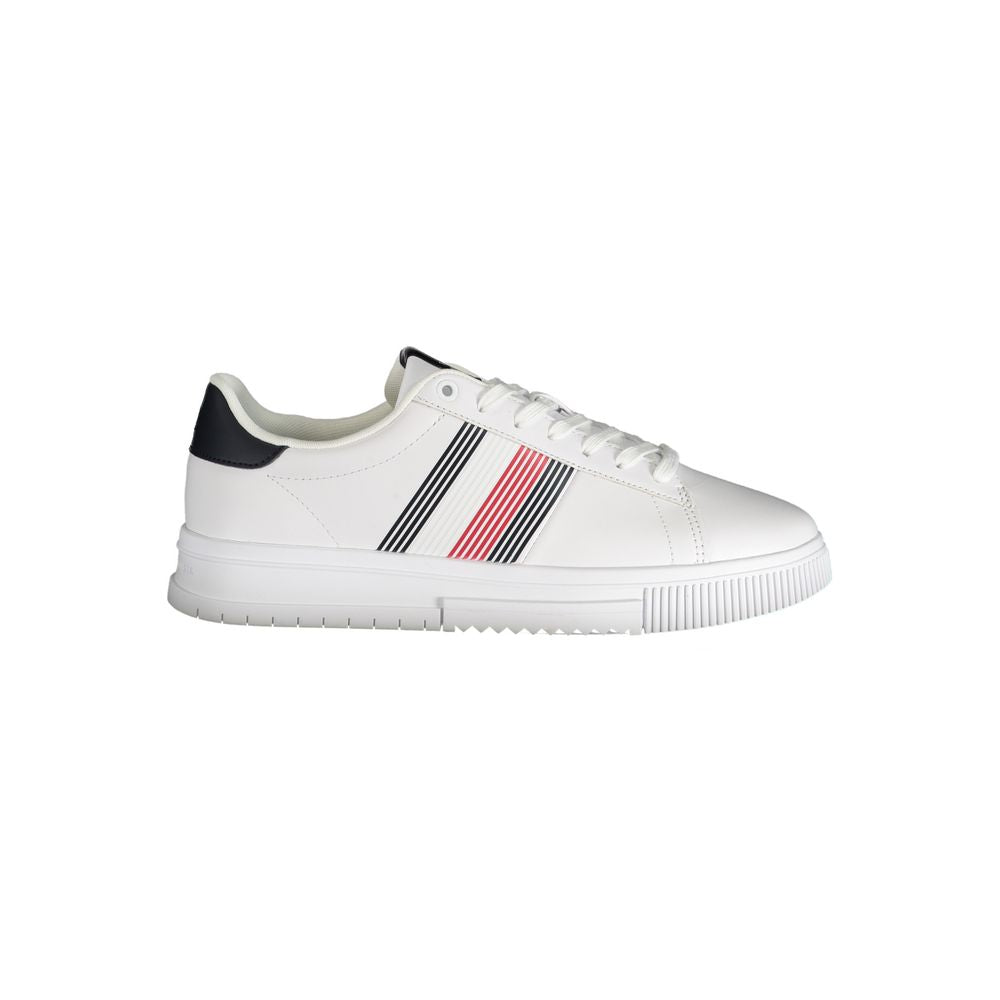 Tommy Hilfiger Men's White Polyurethane Sneakers