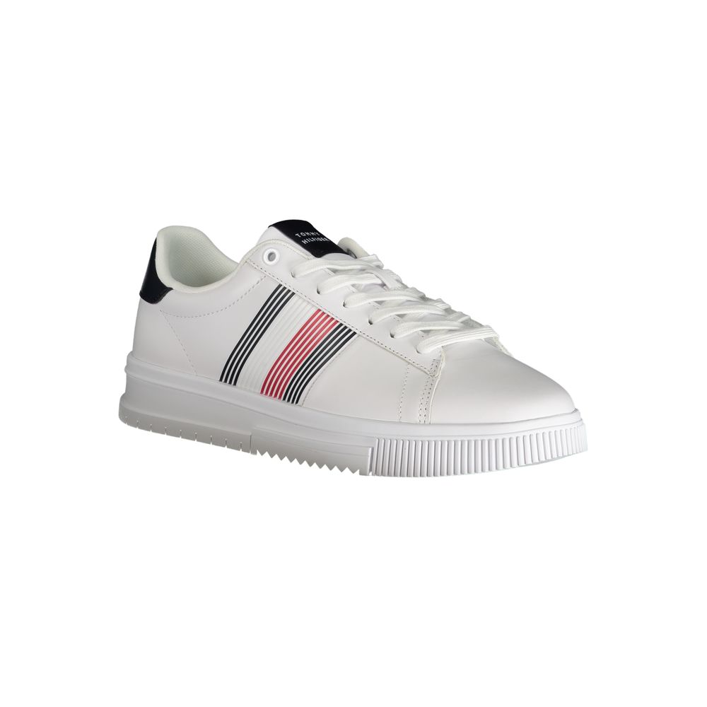 Tommy Hilfiger Men's White Polyurethane Sneakers