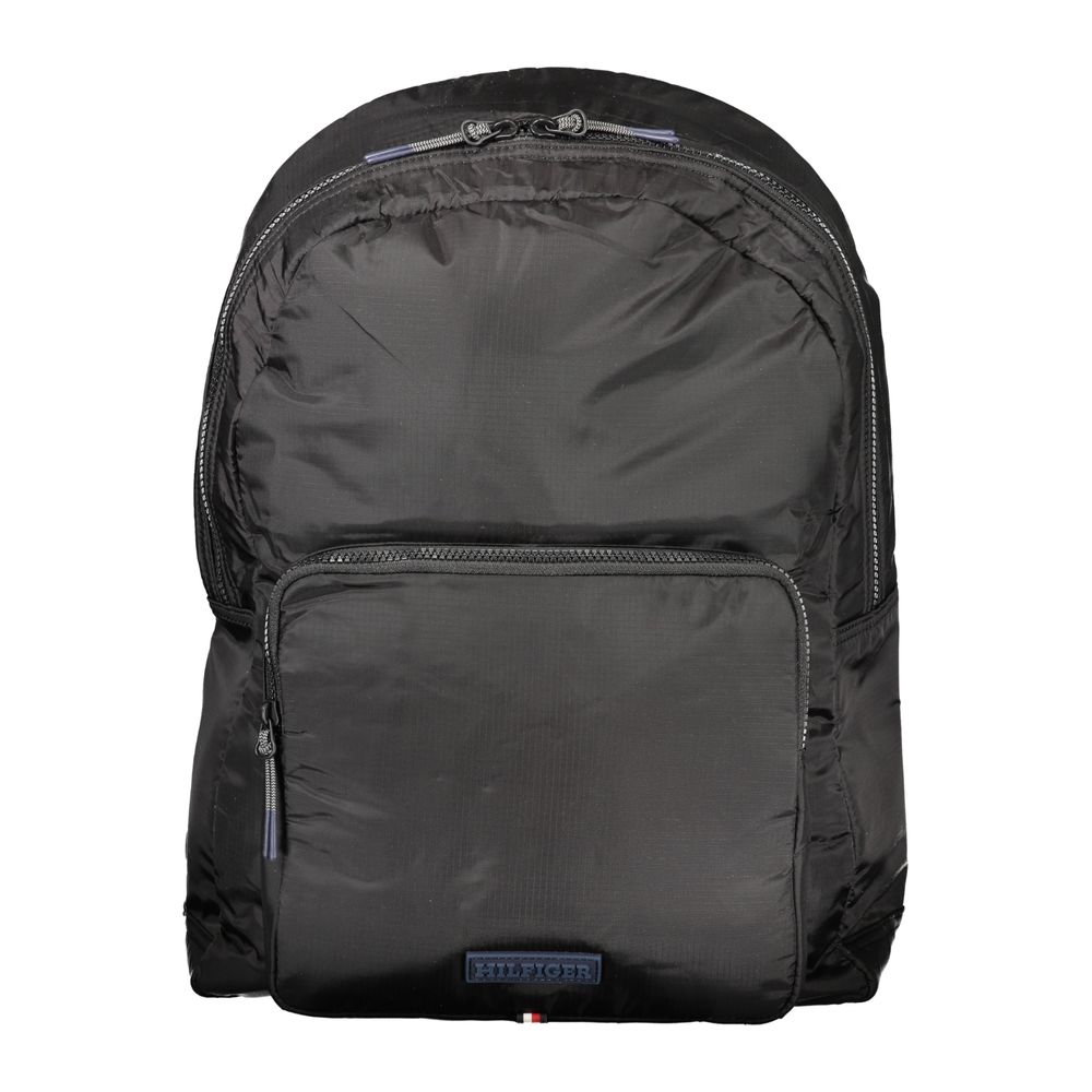Tommy Hilfiger Men's Black Polyurethane Backpack - image 1