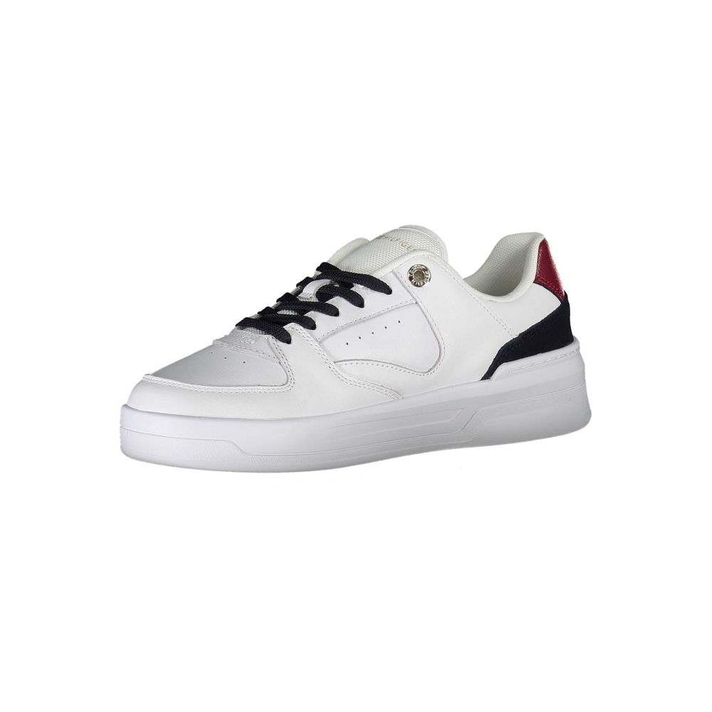 Tommy Hilfiger Women's White Leather Sneakers