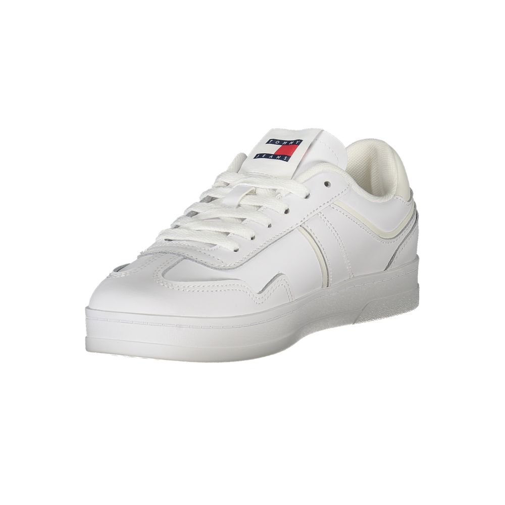 Tommy Hilfiger Women's White Polyurethane Sneakers