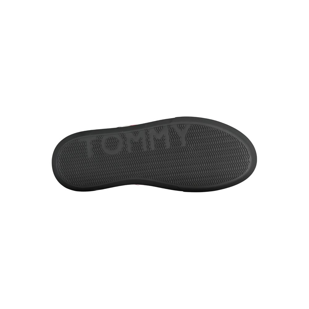 Tommy Hilfiger Men's Black Leather Sneakers