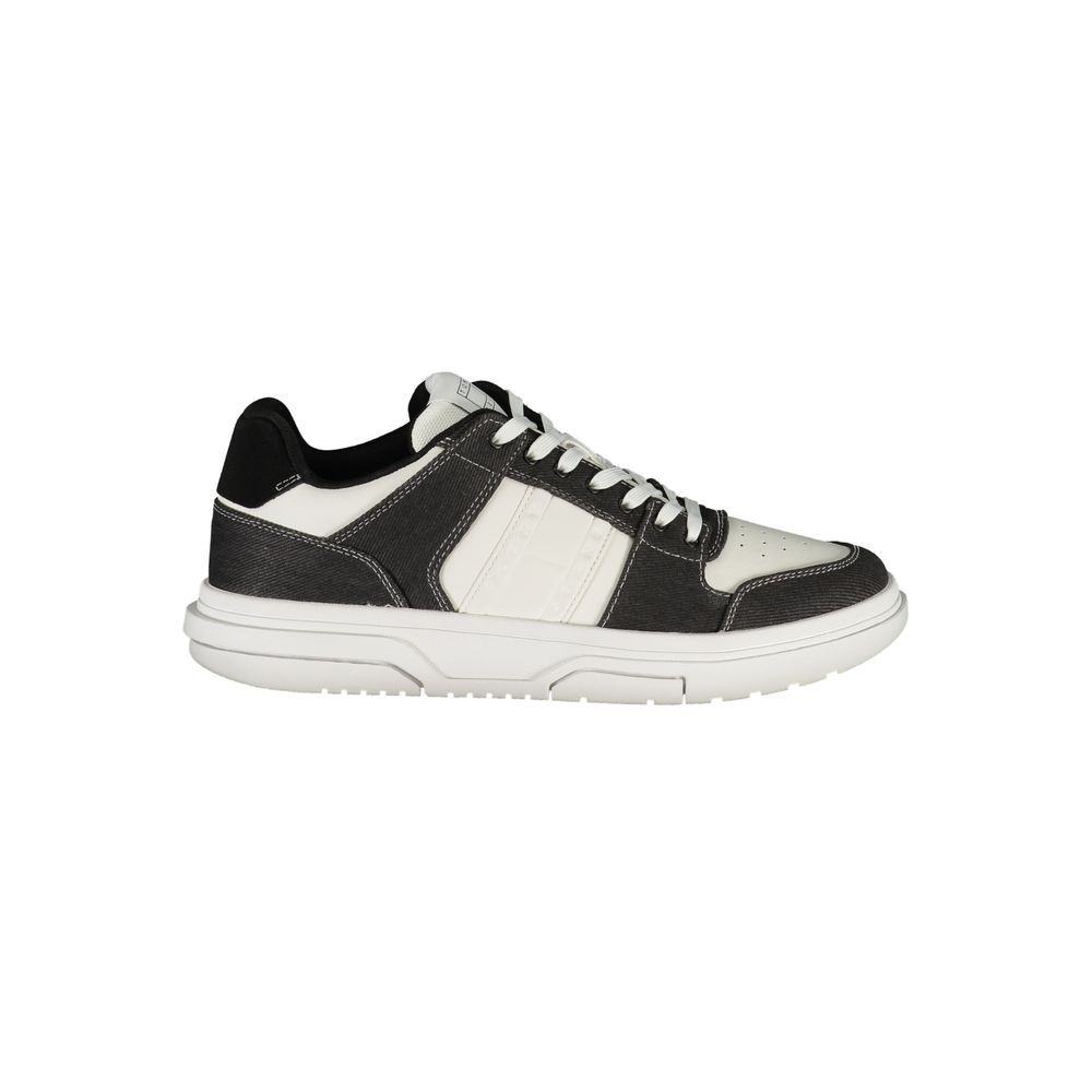 Tommy Hilfiger Men's Black Polyurethane Sneakers