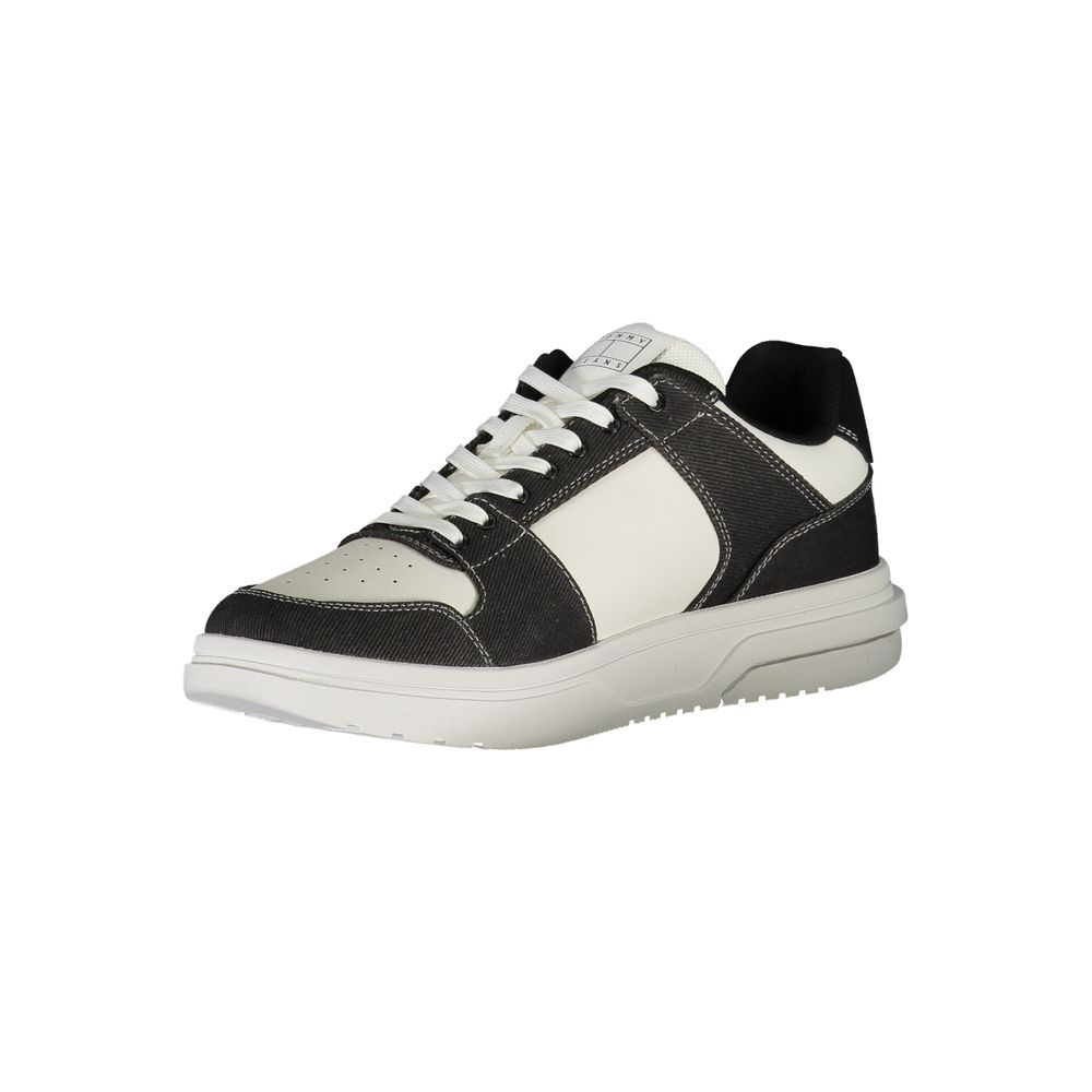 Tommy Hilfiger Men's Black Polyurethane Sneakers