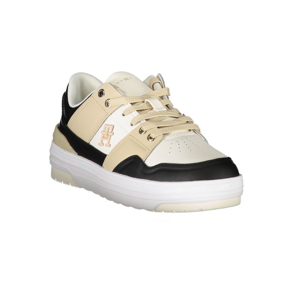 Tommy Hilfiger Women's White Leather Sneakers