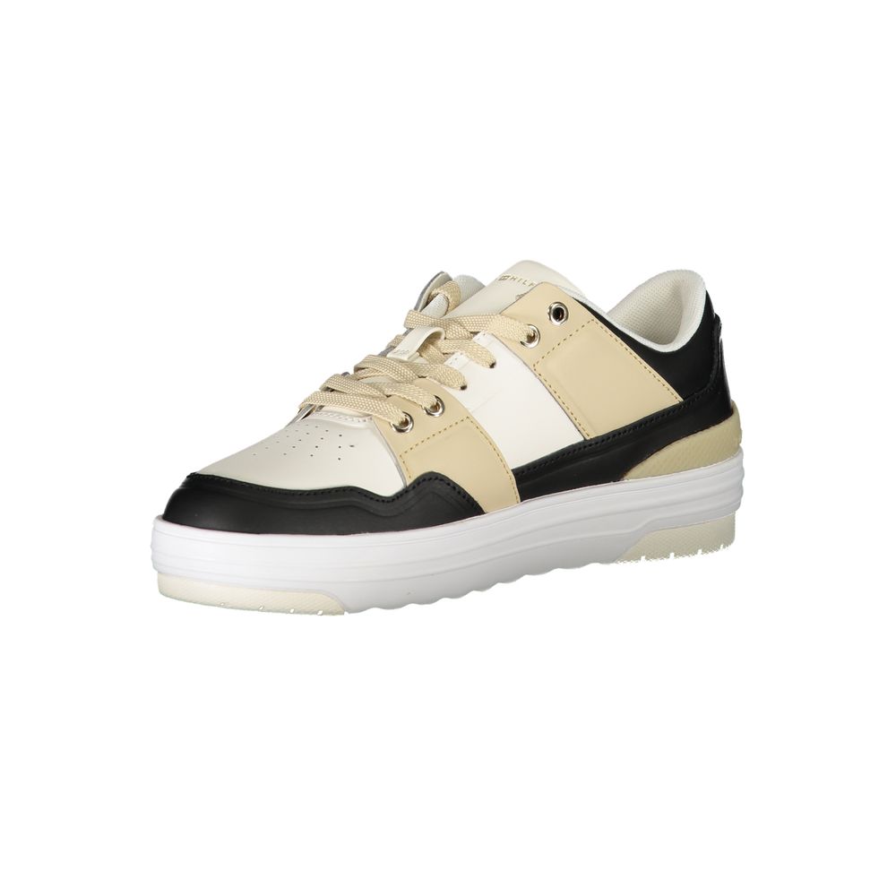 Tommy Hilfiger Women's White Leather Sneakers