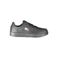 Tommy Hilfiger Men's Black Polyurethane Sneakers