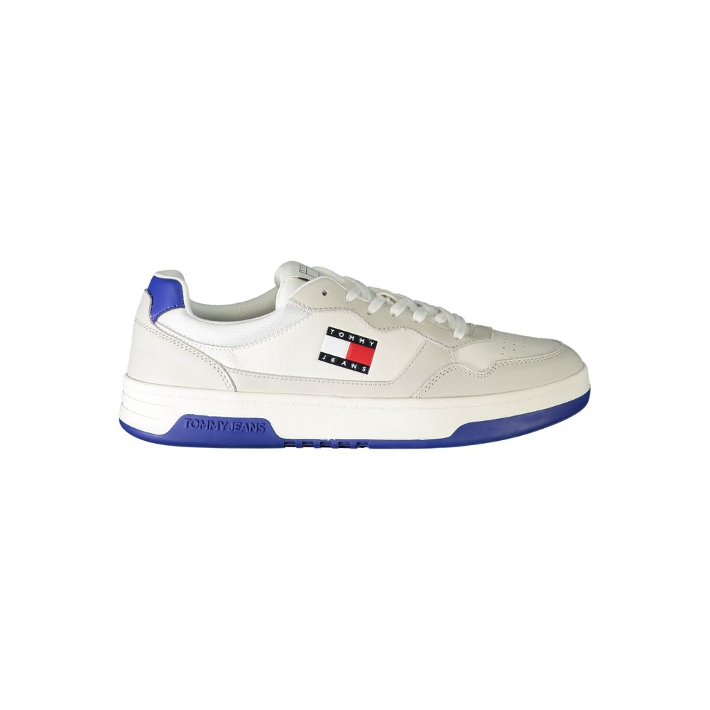 Tommy Hilfiger Men's White Polyurethane Sneakers