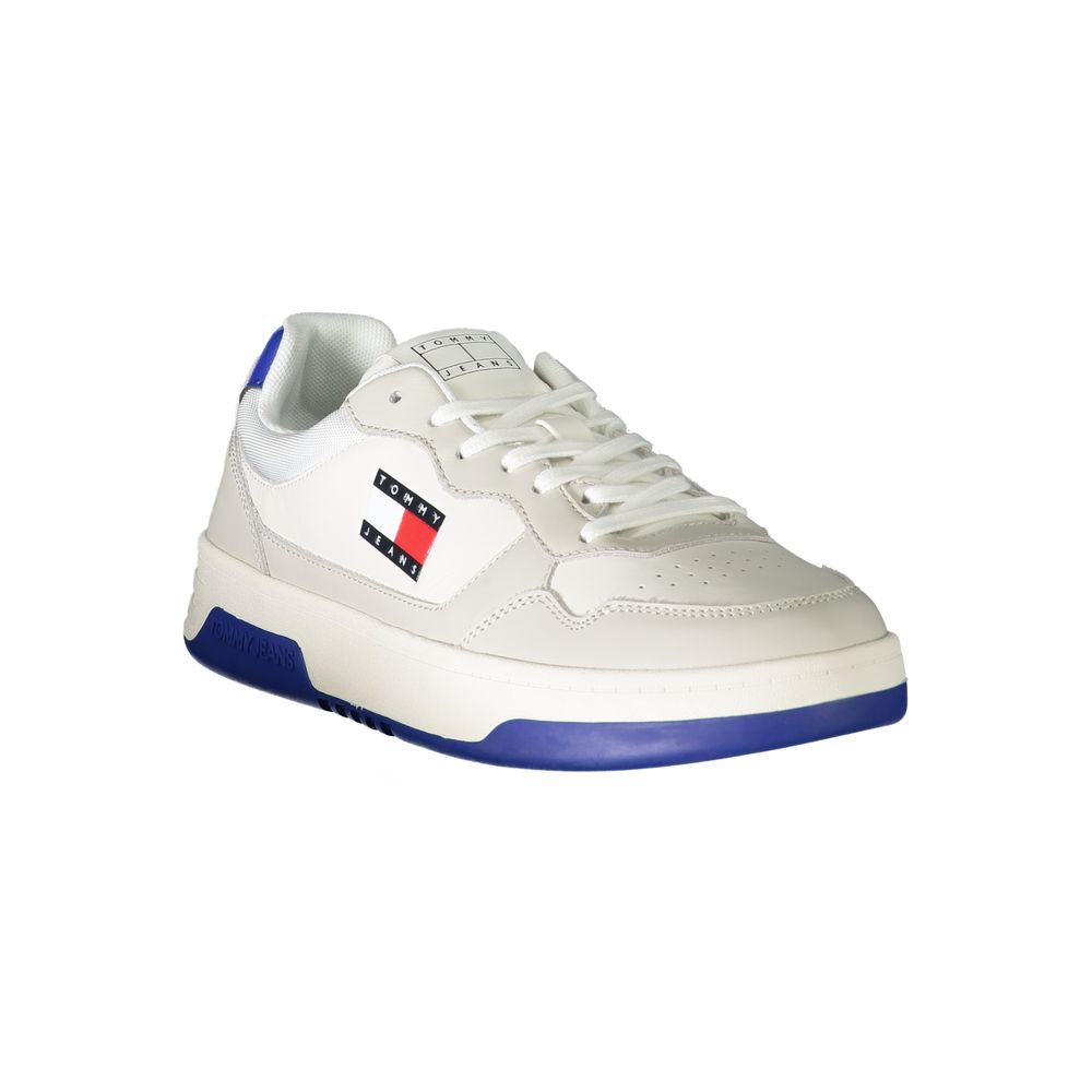 Tommy Hilfiger Men's White Polyurethane Sneakers